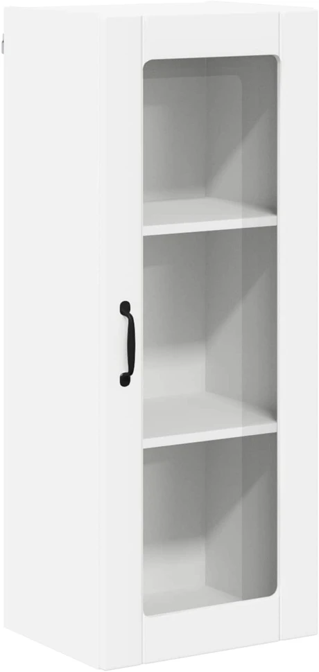 Sieninis stiklinis kabinetas LUCCA Balta 40 x 31 x 100 cm