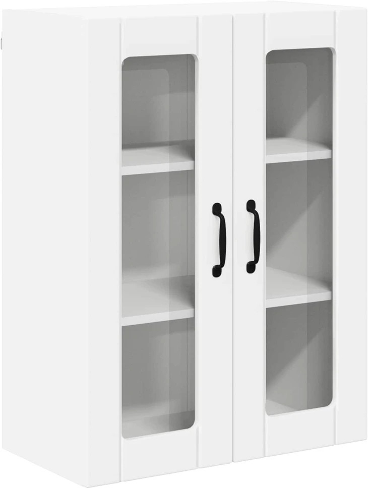Sieninis stiklinis kabinetas LUCCA Balta 60 x 31 x 80 cm