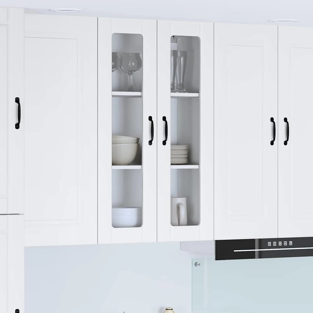 Sieninis stiklinis kabinetas LUCCA Balta 60 x 31 x 100 cm