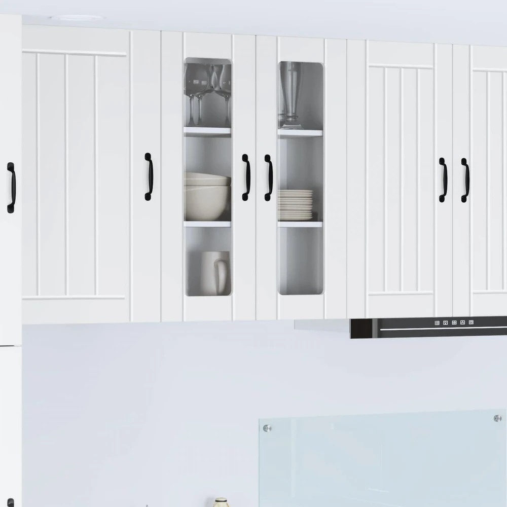 Sieninis stiklinis kabinetas LUCCA Balta 60 x 31 x 80 cm