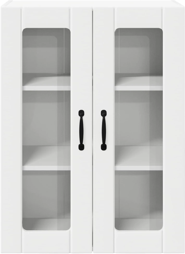 Sieninis stiklinis kabinetas LUCCA Balta 60 x 31 x 80 cm