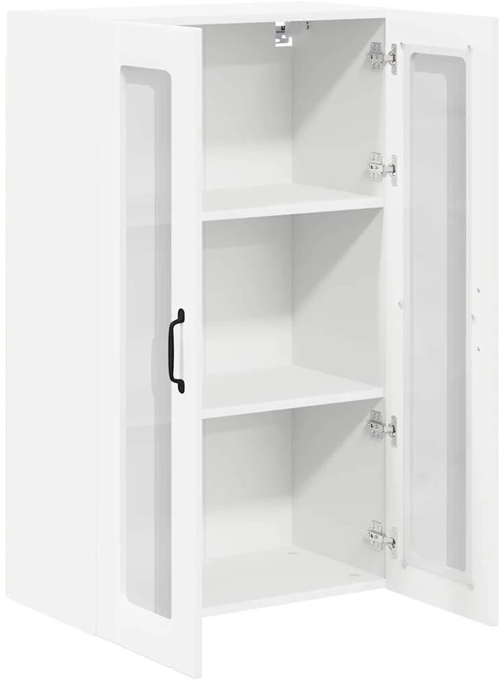 Sieninis stiklinis kabinetas LUCCA Balta 60 x 31 x 100 cm