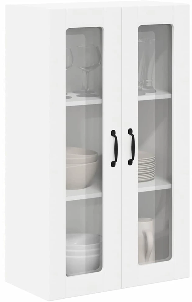 Sieninis stiklinis kabinetas LUCCA Balta 60 x 31 x 100 cm