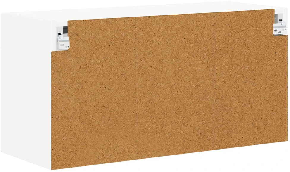 Sieninis stiklinis kabinetas LUCCA Balta 80 x 31 x 40 cm