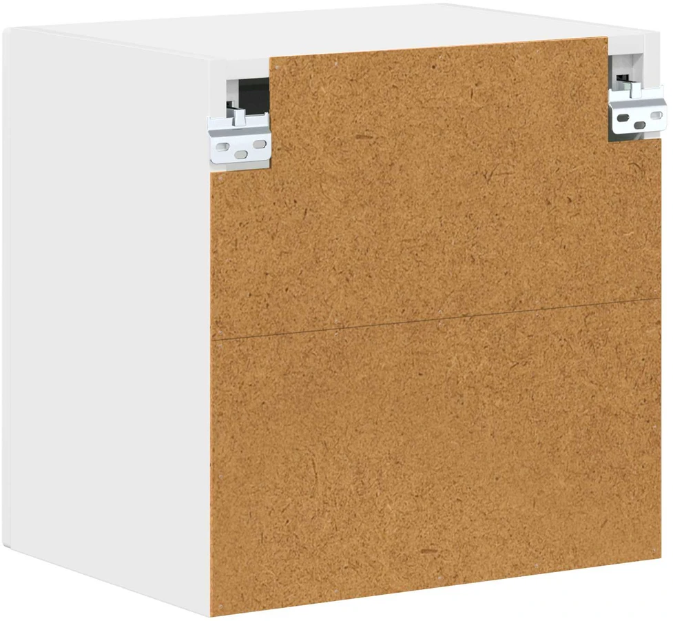 Sieninis stiklinis kabinetas LUCCA Balta 40 x 31 x 40 cm