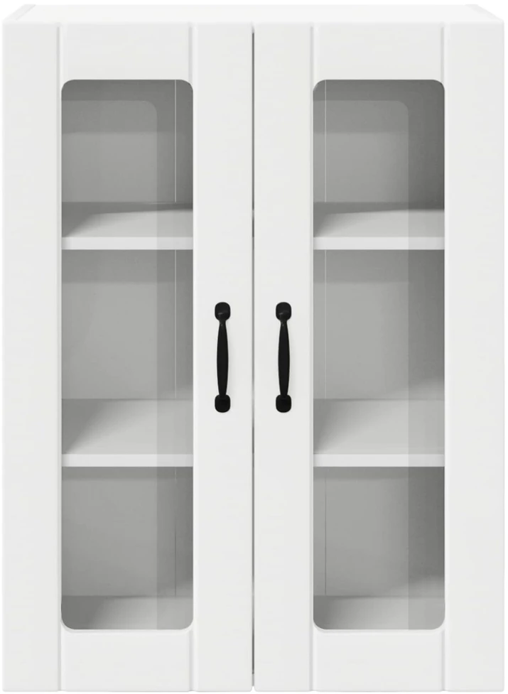 Sieninis stiklinis kabinetas LUCCA Balta 60 x 31 x 80 cm