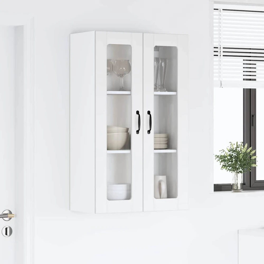 Sieninis stiklinis kabinetas LUCCA Balta 60 x 31 x 100 cm