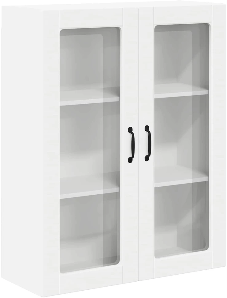 Sieninis stiklinis kabinetas LUCCA Balta 80 x 31 x 100 cm