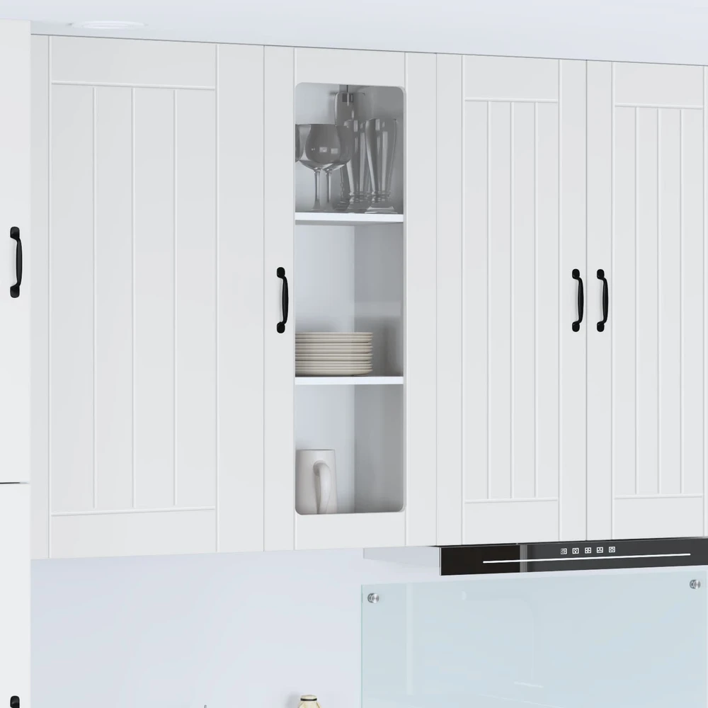 Sieninis stiklinis kabinetas LUCCA Balta 40 x 31 x 100 cm