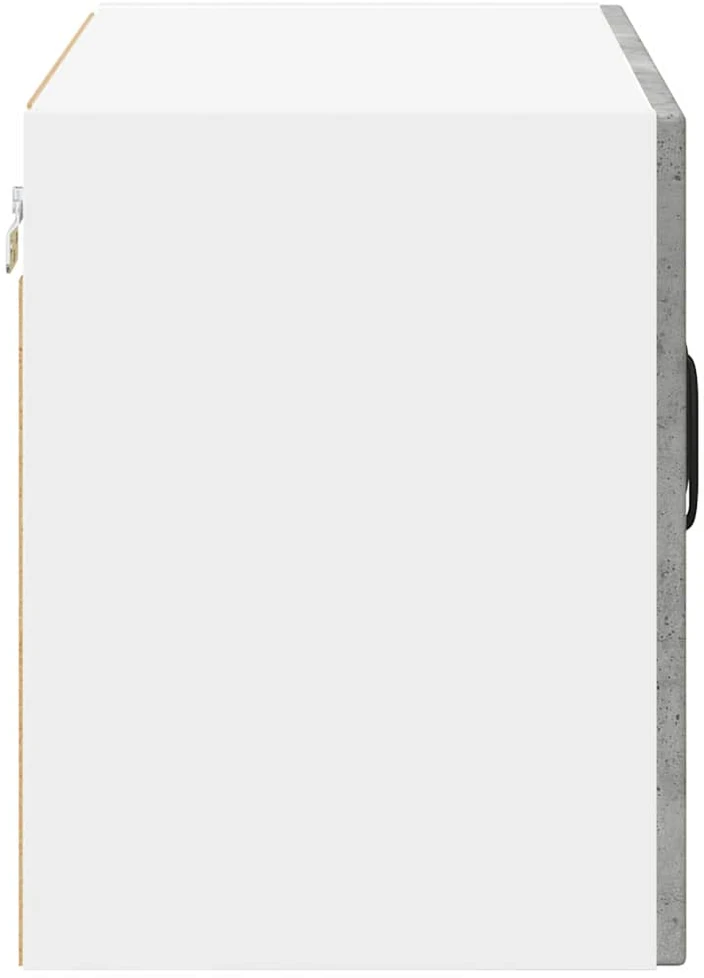 Sieninis stiklinis kabinetas LUCCA Betono pilka 60 x 31 x 40 cm