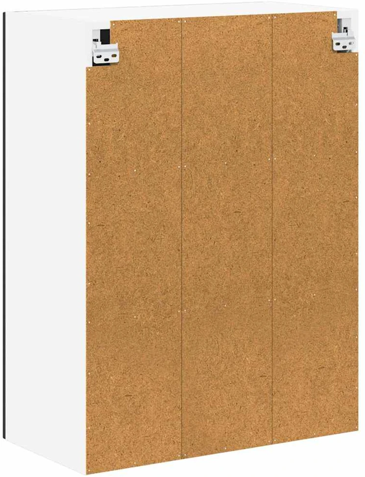 Sieninis stiklinis kabinetas LUCCA Juoda 60 x 31 x 80 cm