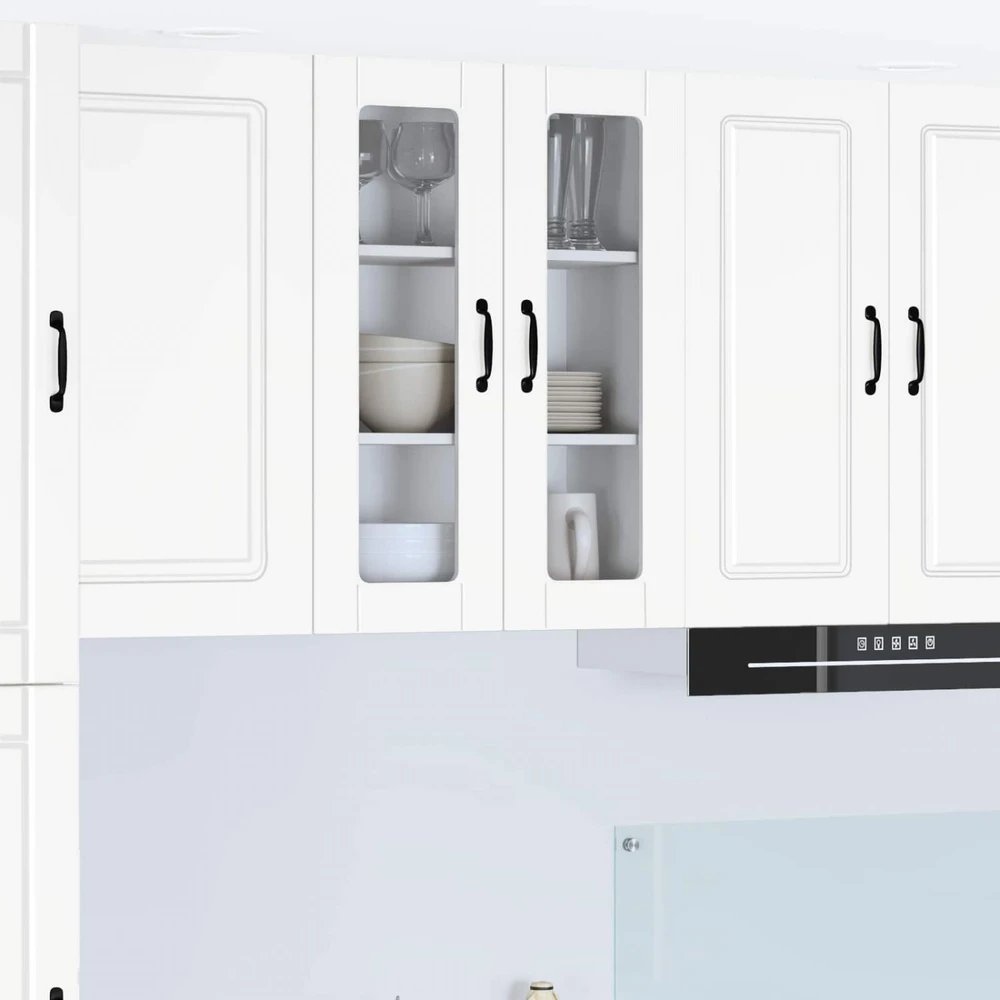 Sieninis stiklinis kabinetas PORTO Balta 60 x 31 x 80 cm