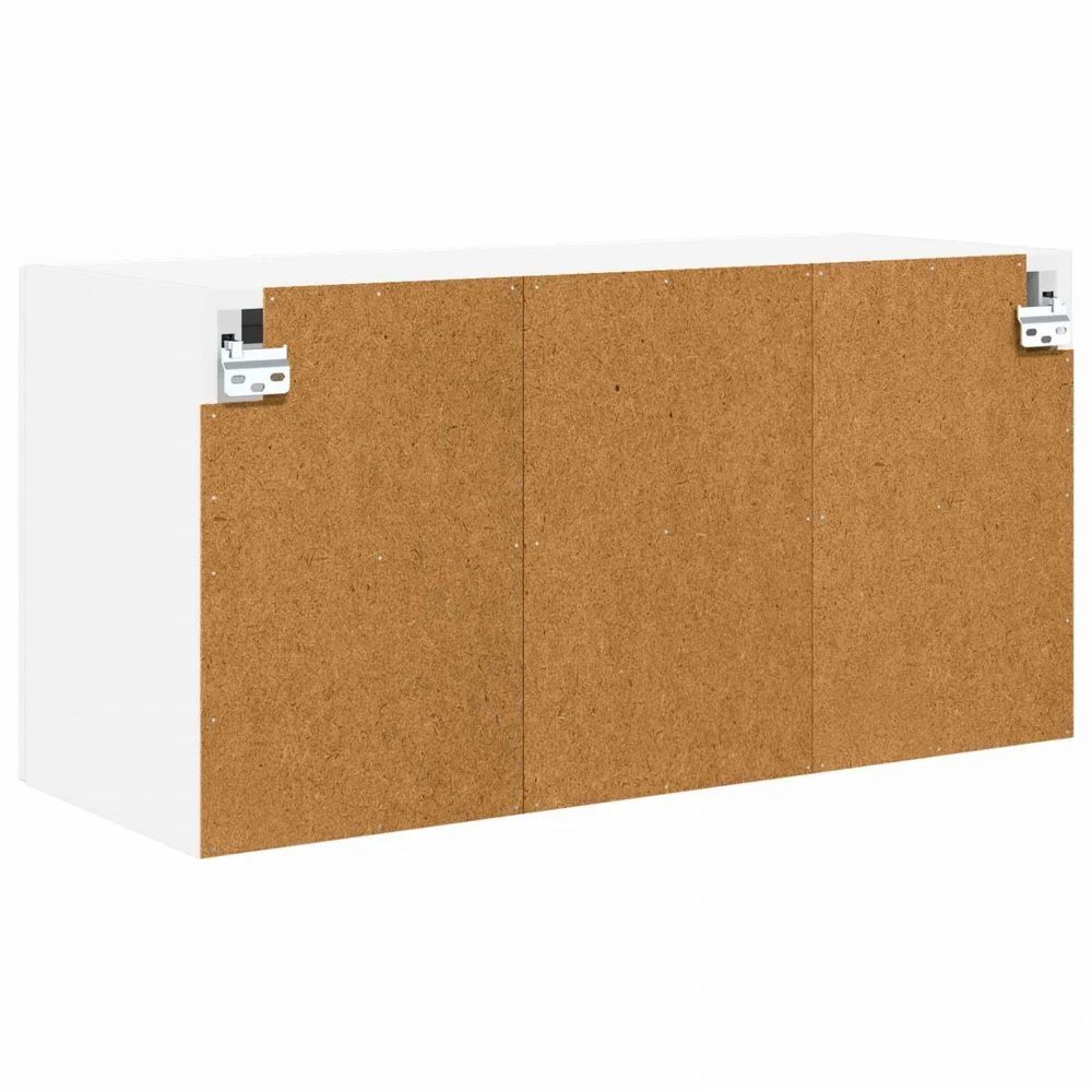 Sieninis stiklinis kabinetas PORTO Balta 80 x 31 x 40 cm