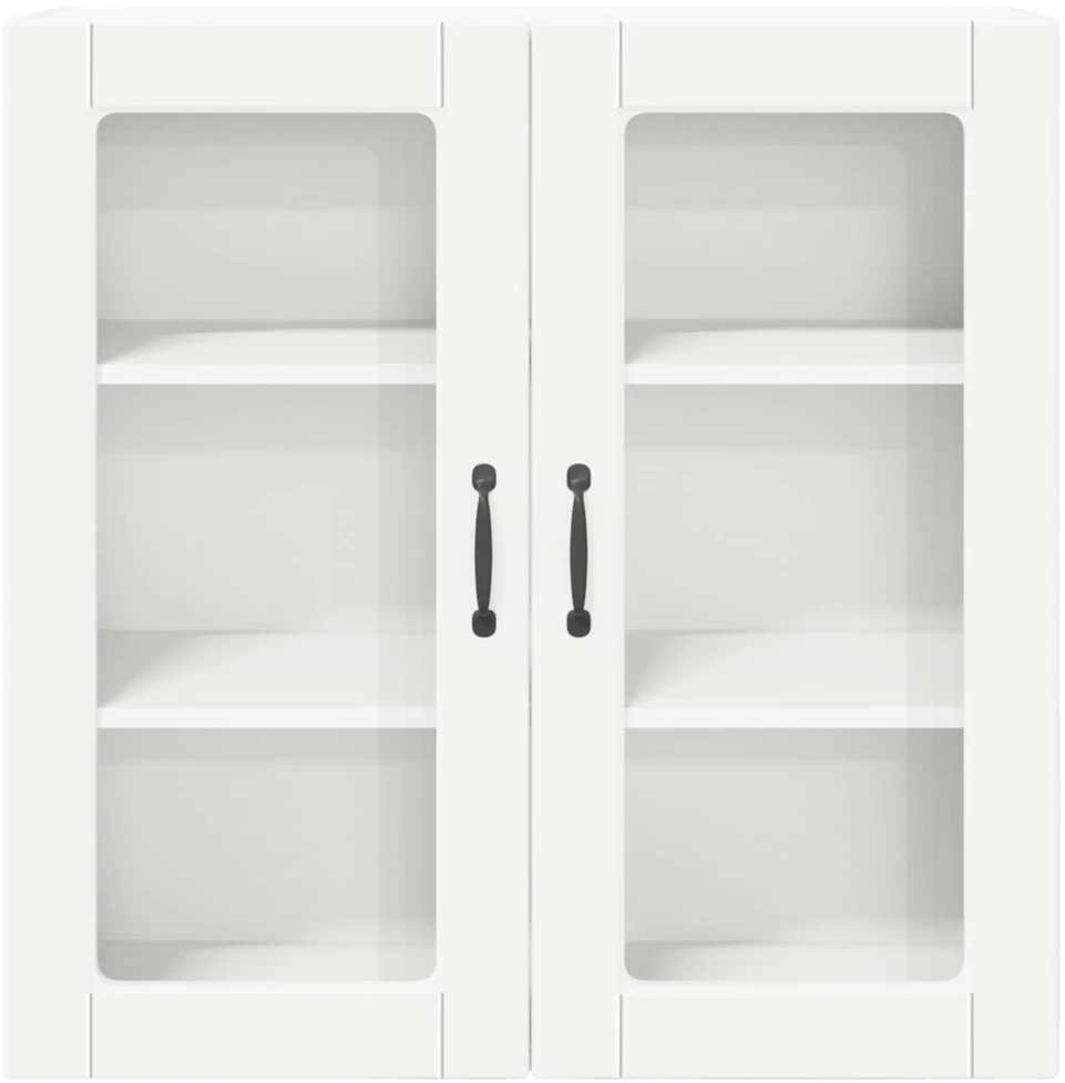 Sieninis stiklinis kabinetas PORTO Balta 80 x 31 x 80 cm