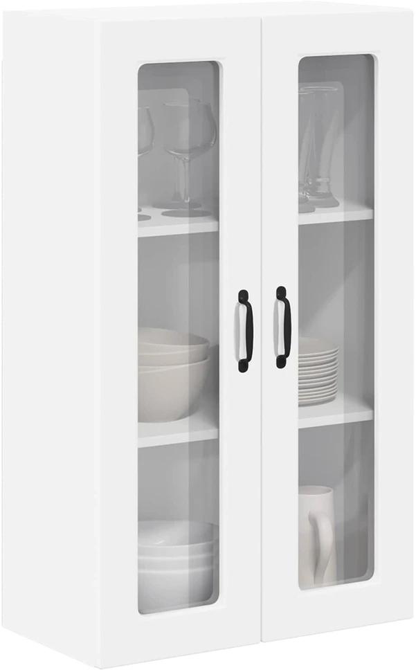 Sieninis stiklinis kabinetas PORTO Balta 60 x 31 x 100 cm