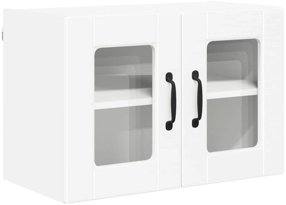 Sieninis stiklinis kabinetas PORTO Balta 60 x 31 x 40 cm