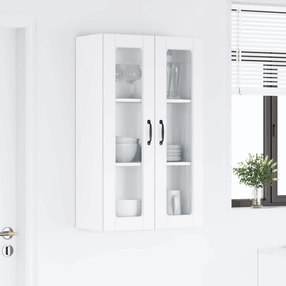 Sieninis stiklinis kabinetas PORTO Balta 60 x 31 x 100 cm