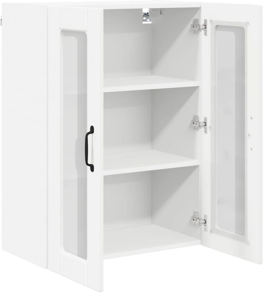 Sieninis stiklinis kabinetas PORTO Balta 60 x 31 x 80 cm