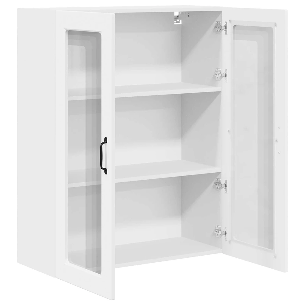 Sieninis stiklinis kabinetas PORTO Balta 80 x 31 x 100 cm