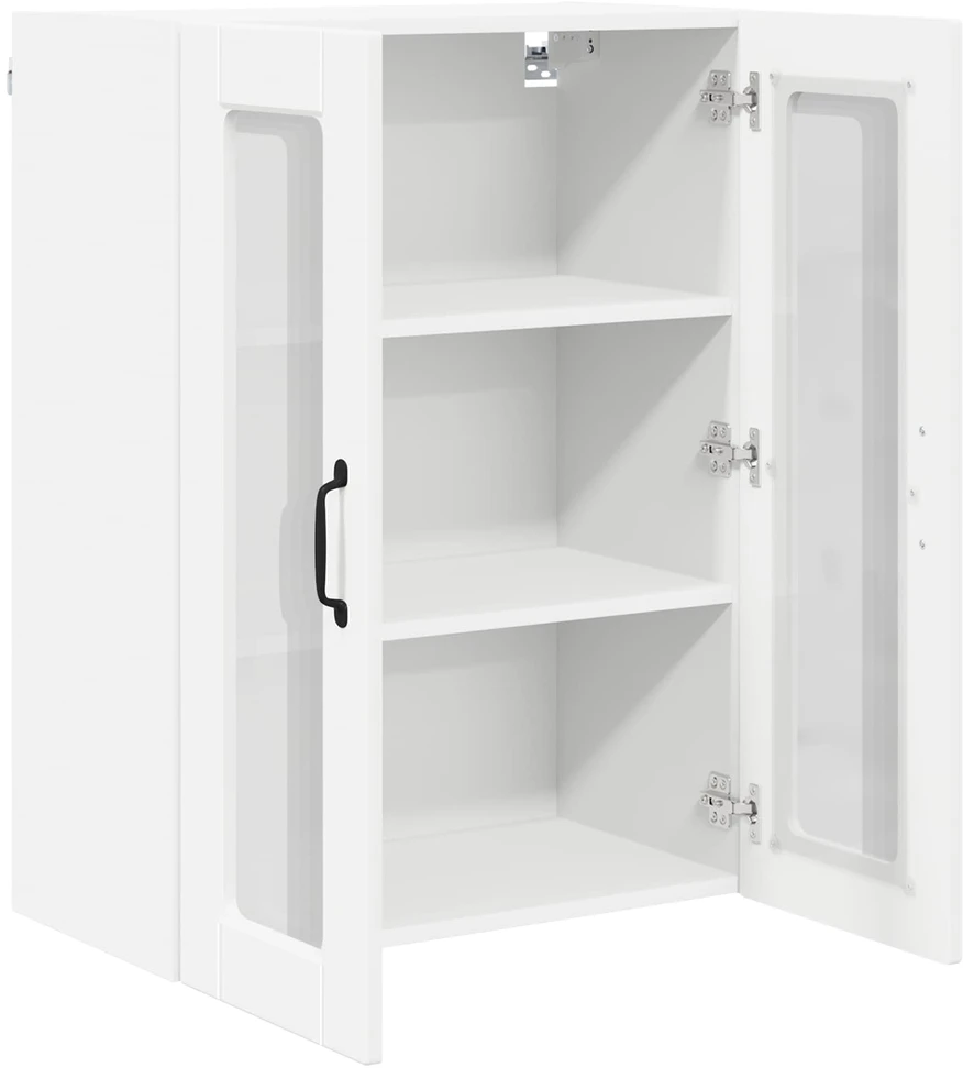 Sieninis stiklinis kabinetas PORTO Balta 60 x 31 x 80 cm