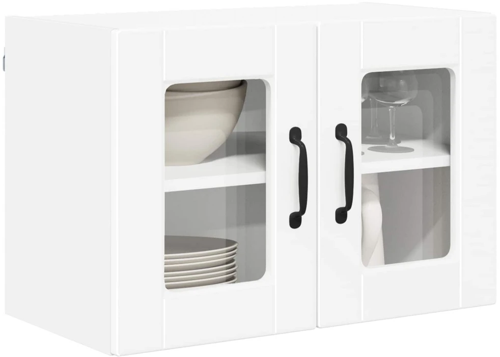 Sieninis stiklinis kabinetas PORTO Balta 60 x 31 x 40 cm