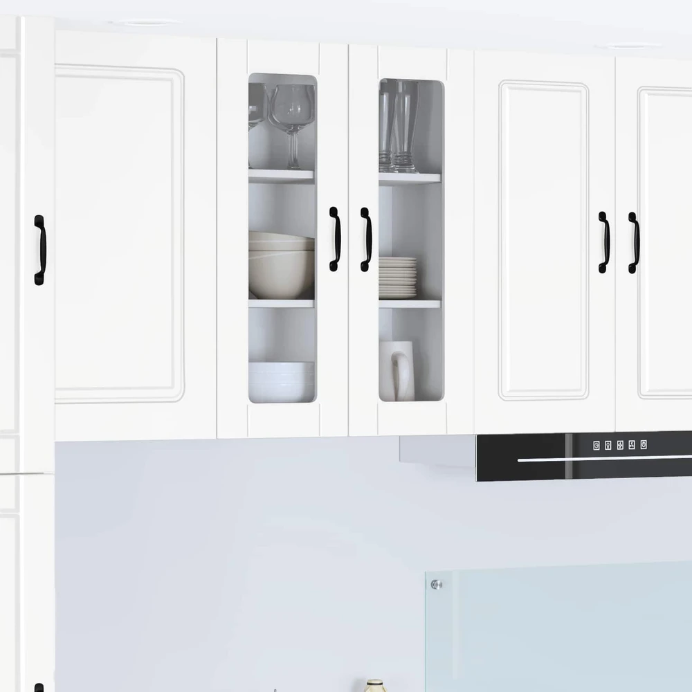 Sieninis stiklinis kabinetas PORTO Balta 60 x 31 x 80 cm