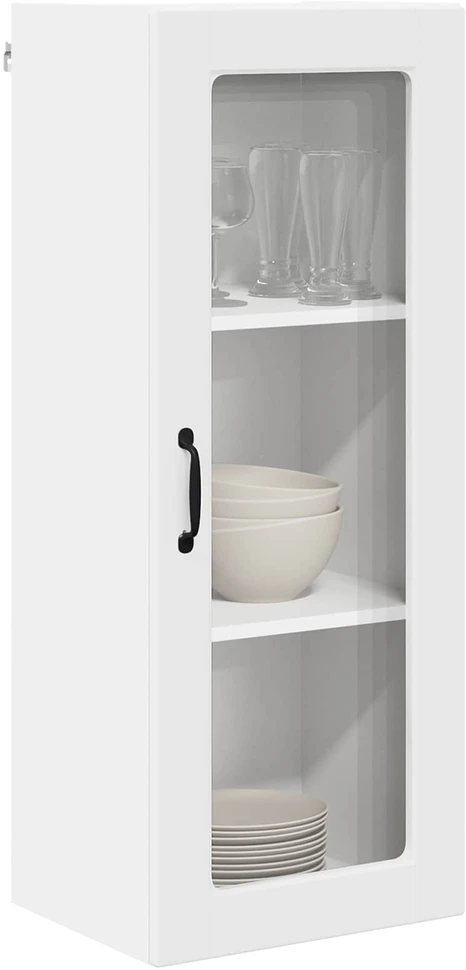 Sieninis stiklinis kabinetas PORTO Balta 40 x 31 x 100 cm