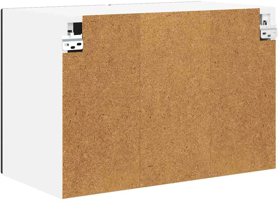 Sieninis stiklinis kabinetas PORTO Juoda 60 x 31 x 40 cm