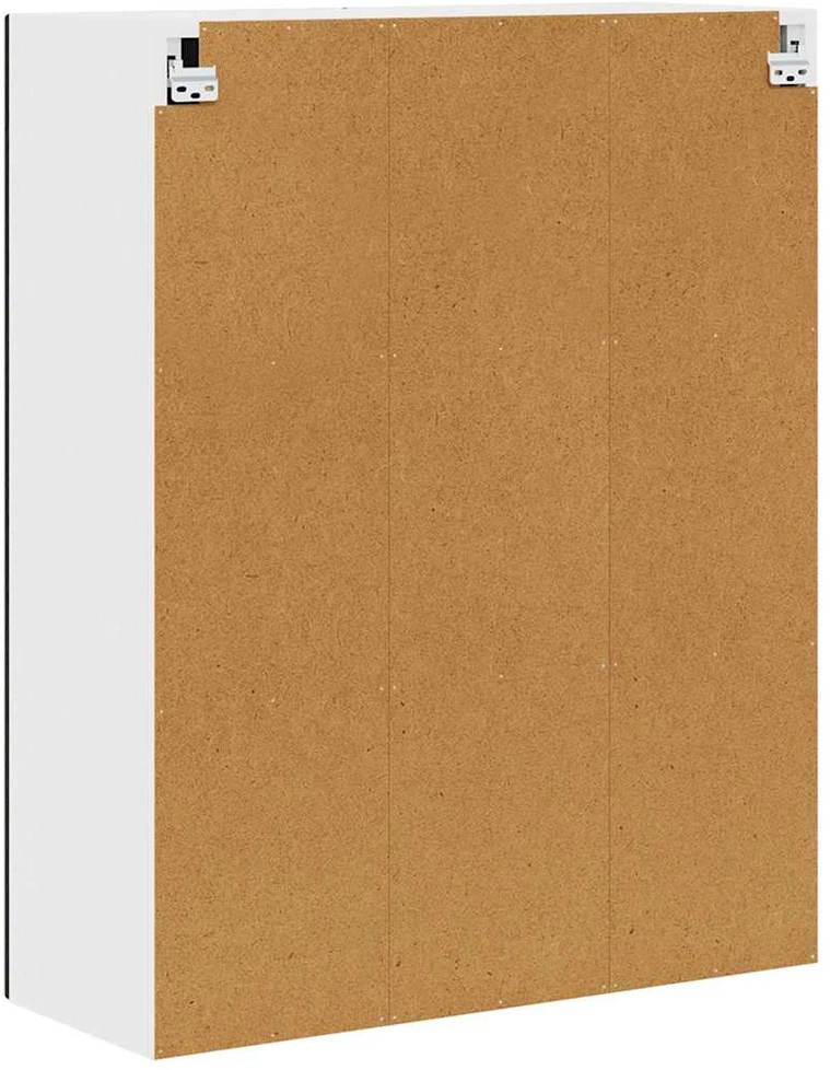 Sieninis stiklinis kabinetas PORTO Juoda 80 x 31 x 100 cm