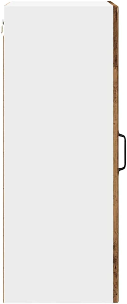 Sieninis stiklinis kabinetas PORTO Senas medis 40 x 31 x 80 cm