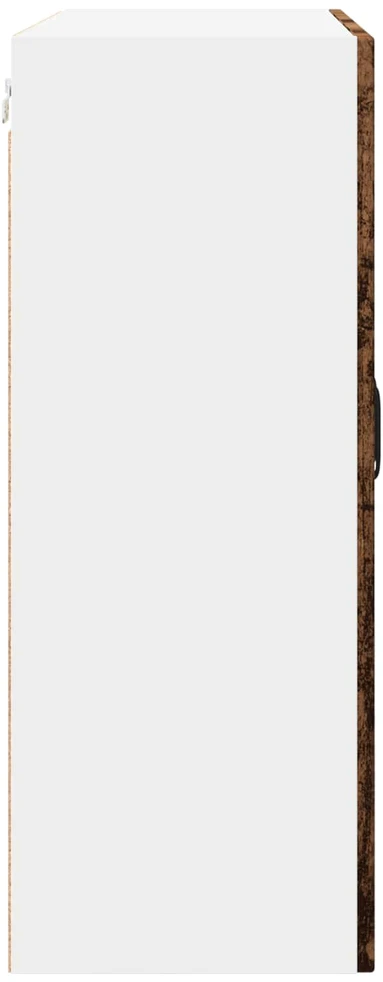 Sieninis stiklinis kabinetas PORTO Senas medis 80 x 31 x 80 cm