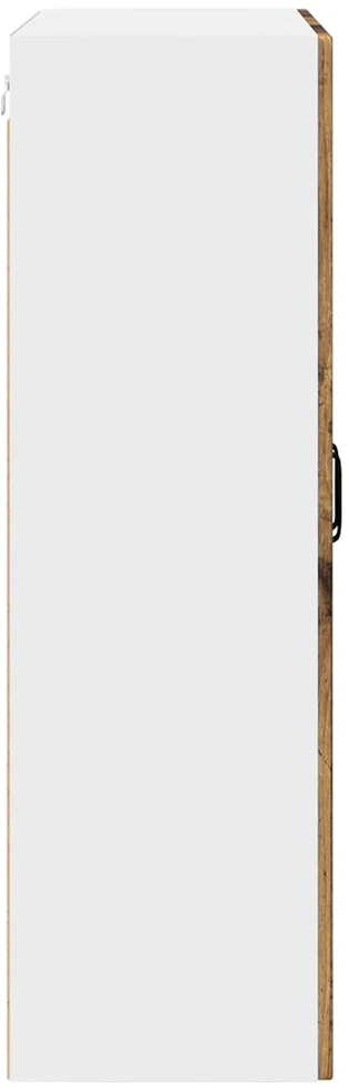 Sieninis stiklinis kabinetas PORTO Senas medis 80 x 31 x 100 cm