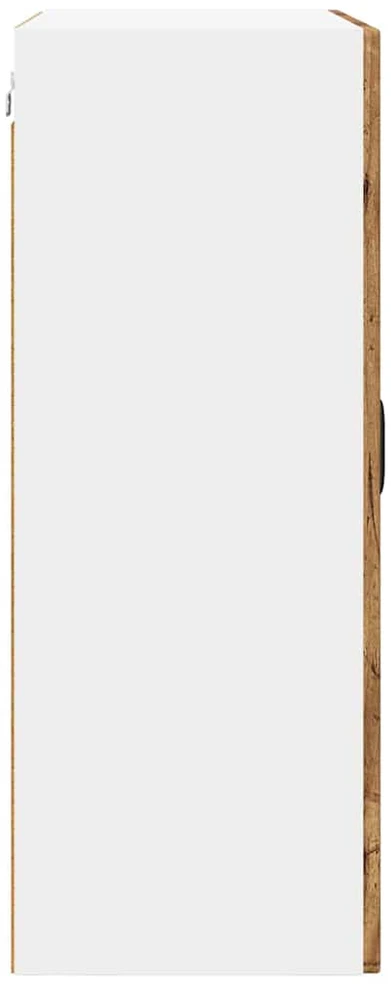Sieninis stiklinis kabinetas PORTO Senas medis 60 x 31 x 80 cm