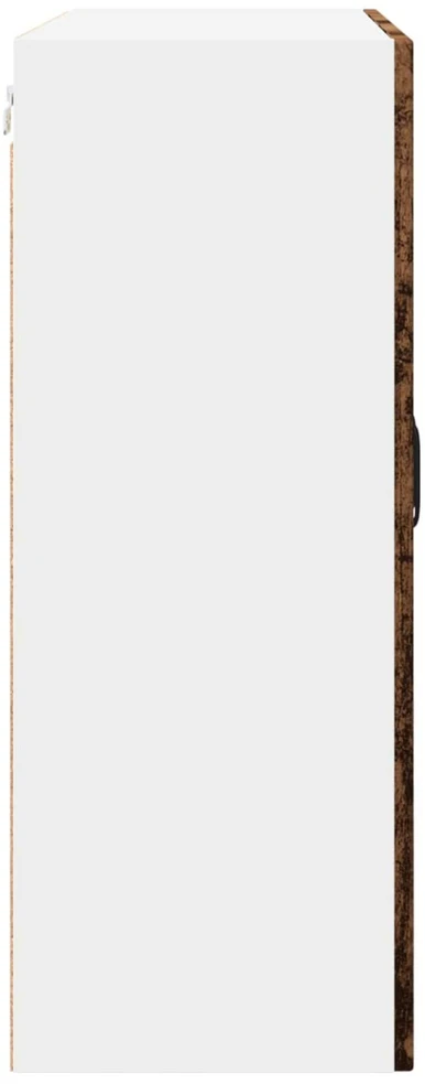 Sieninis stiklinis kabinetas PORTO Senas medis 80 x 31 x 80 cm