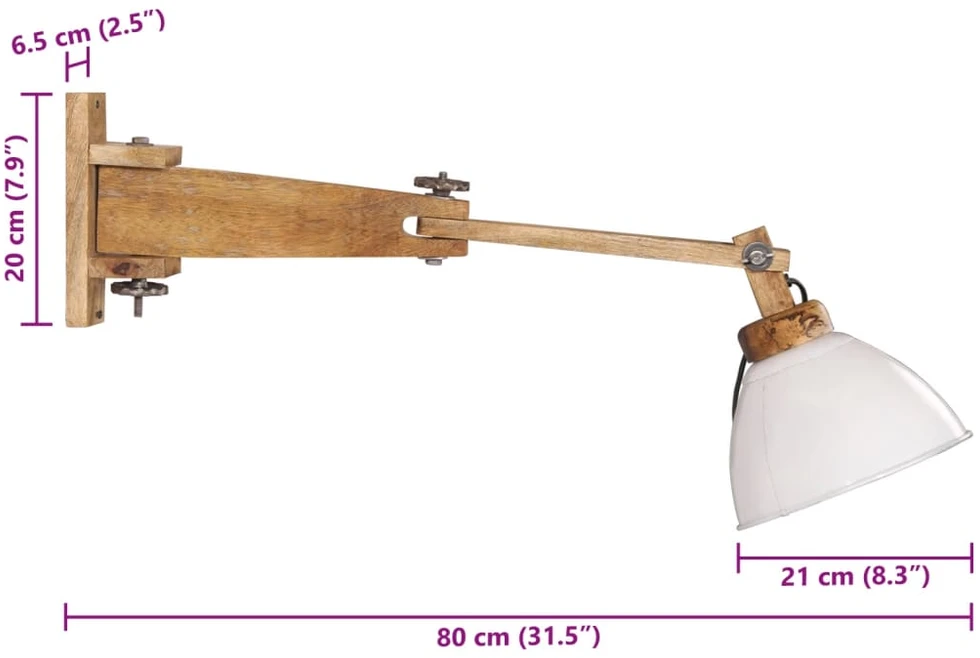 Pakabinamas šviestuvas Sieninis šviestuvas, baltos spalvos, 25W, E27