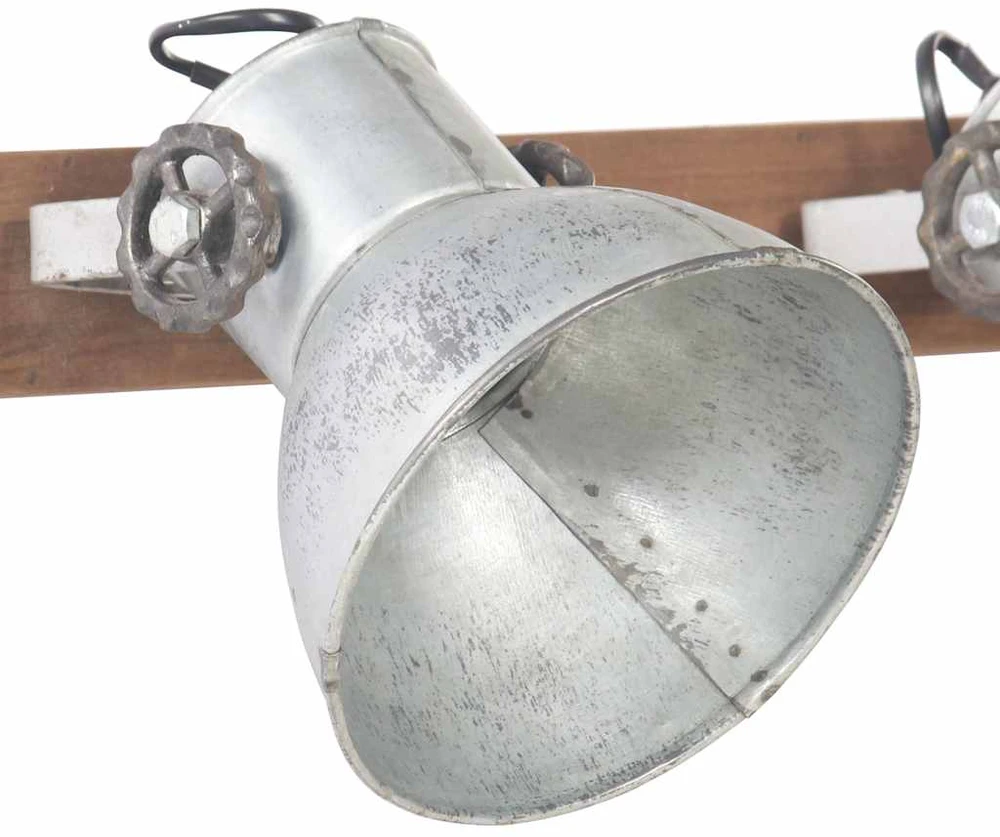 Sieninis šviestuvas, sidabrinės spalvos, 45x25cm, E27
