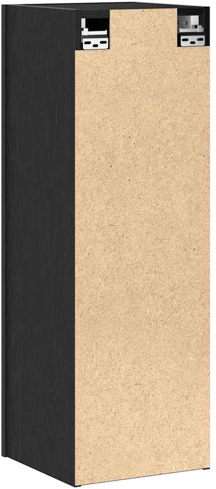 TV staliukas Sieninis televizoriaus stovas 30,5 x 30 x 90 cm Juodas ąžuolas