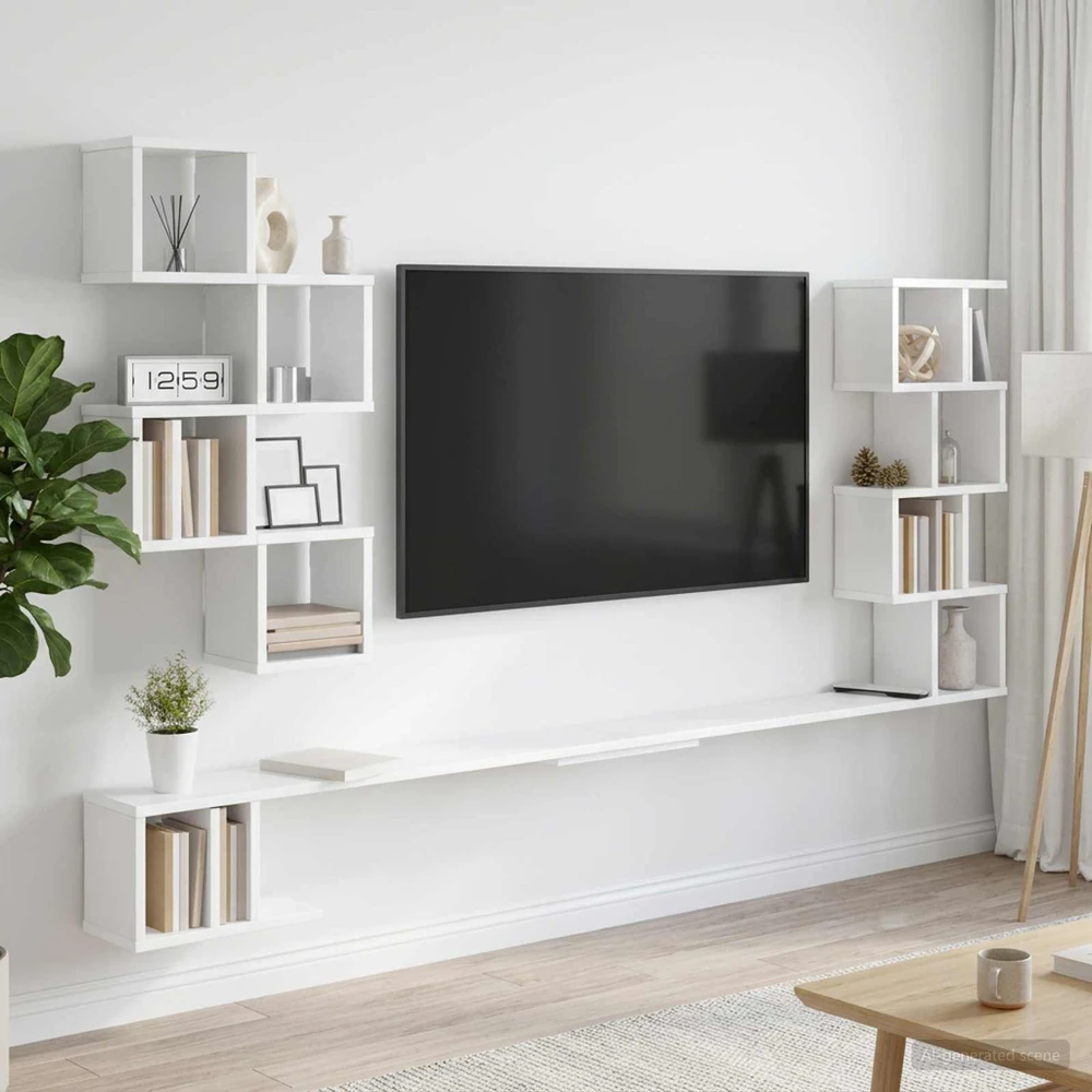 Sieninis televizoriaus stovas Balta 160 x 15 x 94 cm