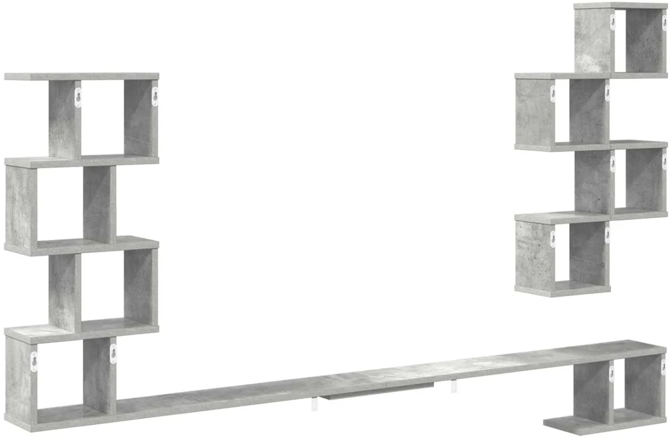 Sieninis televizoriaus stovas Betono pilka 180 x 15 x 94 cm