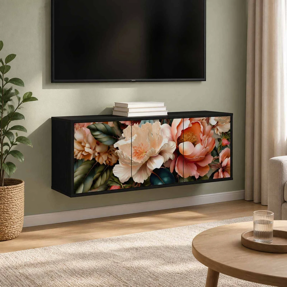 TV staliukas Sieninis televizoriaus stovas BORNE 102 x 33 x 40 cm