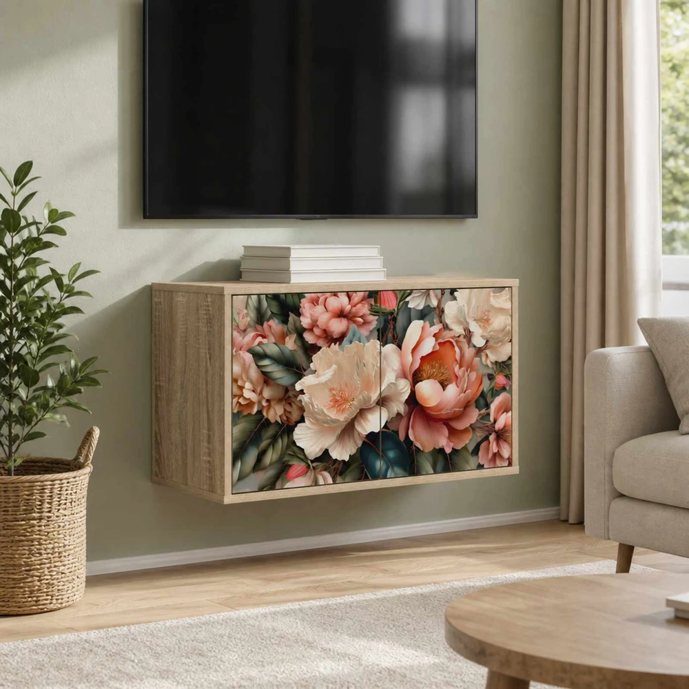 TV staliukas Sieninis televizoriaus stovas BORNE 69 x 33 x 40 cm