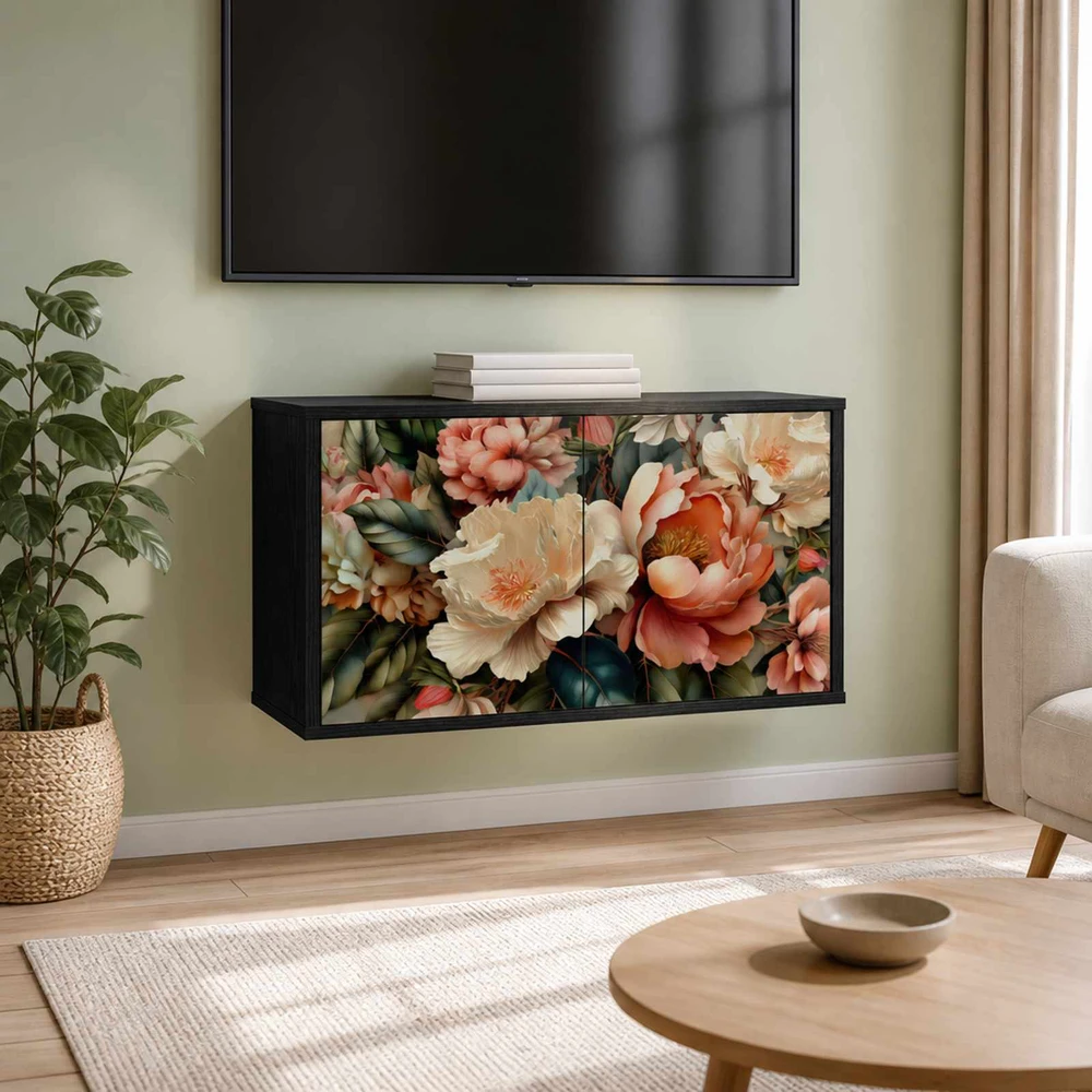 TV staliukas Sieninis televizoriaus stovas BORNE 69 x 33 x 40 cm