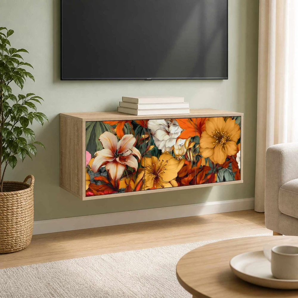 TV staliukas Sieninis televizoriaus stovas GENNEP 102 x 33 x 40 cm