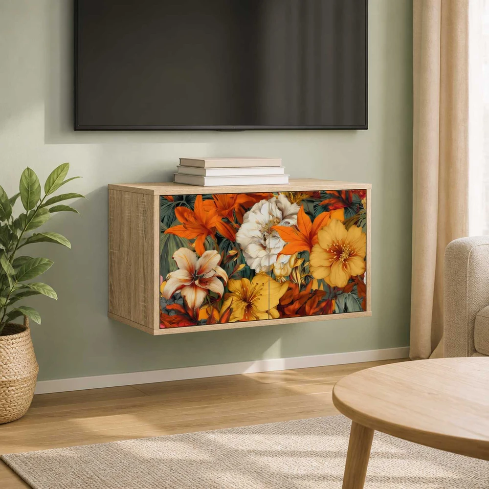 TV staliukas Sieninis televizoriaus stovas GENNEP 69 x 33 x 40 cm