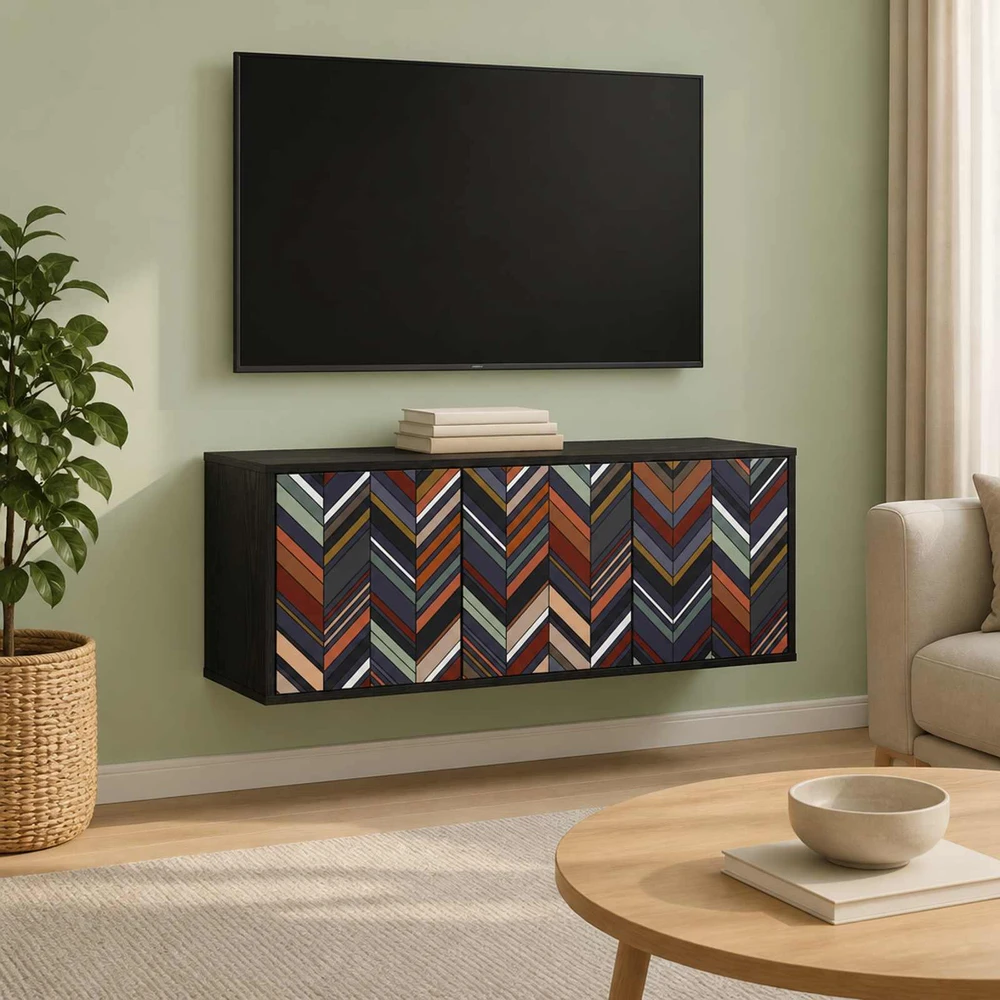 TV staliukas Sieninis televizoriaus stovas OMMEN 102 x 33 x 40 cm