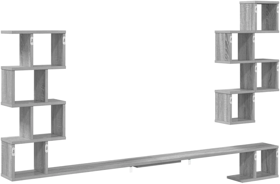 Sieninis televizoriaus stovas Pilka Sonoma 180 x 15 x 94 cm