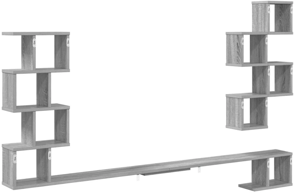 Sieninis televizoriaus stovas Pilka Sonoma 200 x 15 x 94 cm