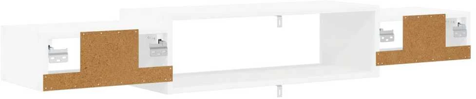 Sieninis televizoriaus stovas Sieninis Balta 140 x 28 x 21 cm