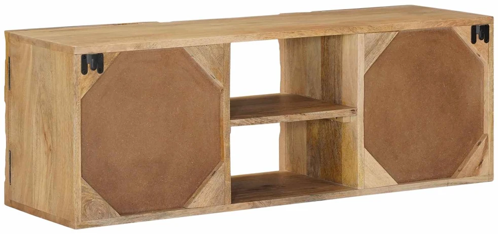 Sieninis televizoriaus stovas su lentyna 100 x 30 x 35 cm