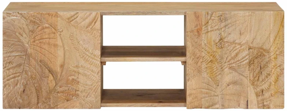 Sieninis televizoriaus stovas su lentyna 100 x 30 x 35 cm